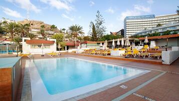 Una piscina riscaldata