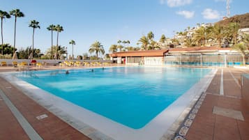 Una piscina riscaldata