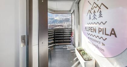 Studio 'Alpen Pila Residence - 3' avec vue sur les montagnes, Wi-Fi et climatisation