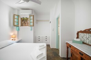 2 makuuhuonetta, vuodevaatteet