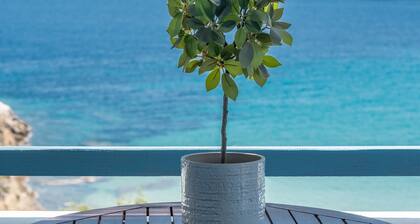 Casa de vacaciones 'Psili Ammos' con terraza privada, balcón y aire acondicionado