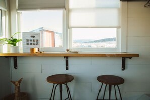 Interior - Tiny Home with one Queen bed on main floor and one Queen bed in loft. Sleeps: 4 (Meeker)