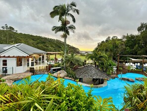 Indoor pool, outdoor pool