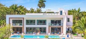 A heated pool