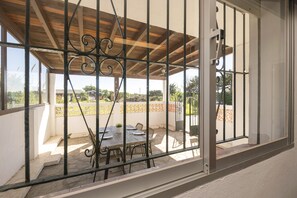Outdoor dining - VILLA VERDE - Villa with private pool next to Los Lances beach (Tarifa)