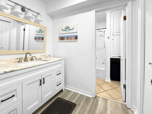 Douche, serviettes fournies