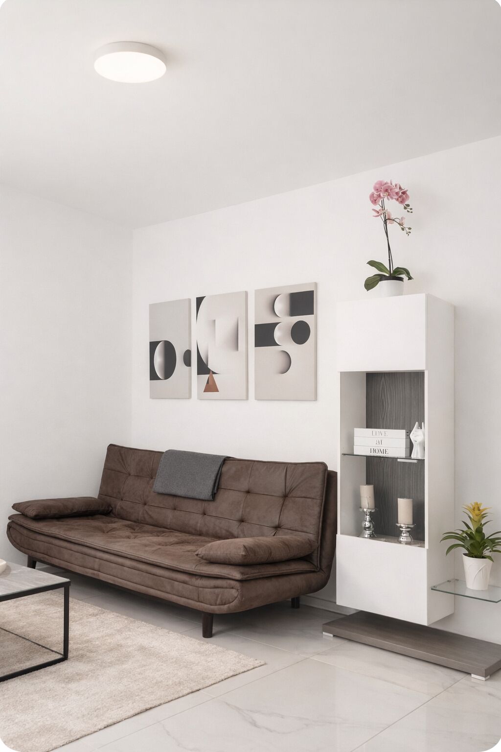 Ferienwohnung, 50qm, 1 Schlafzimmer, 1 Wohn-/Schlafzimmer, max. 3 Personen-Wohnzimmer