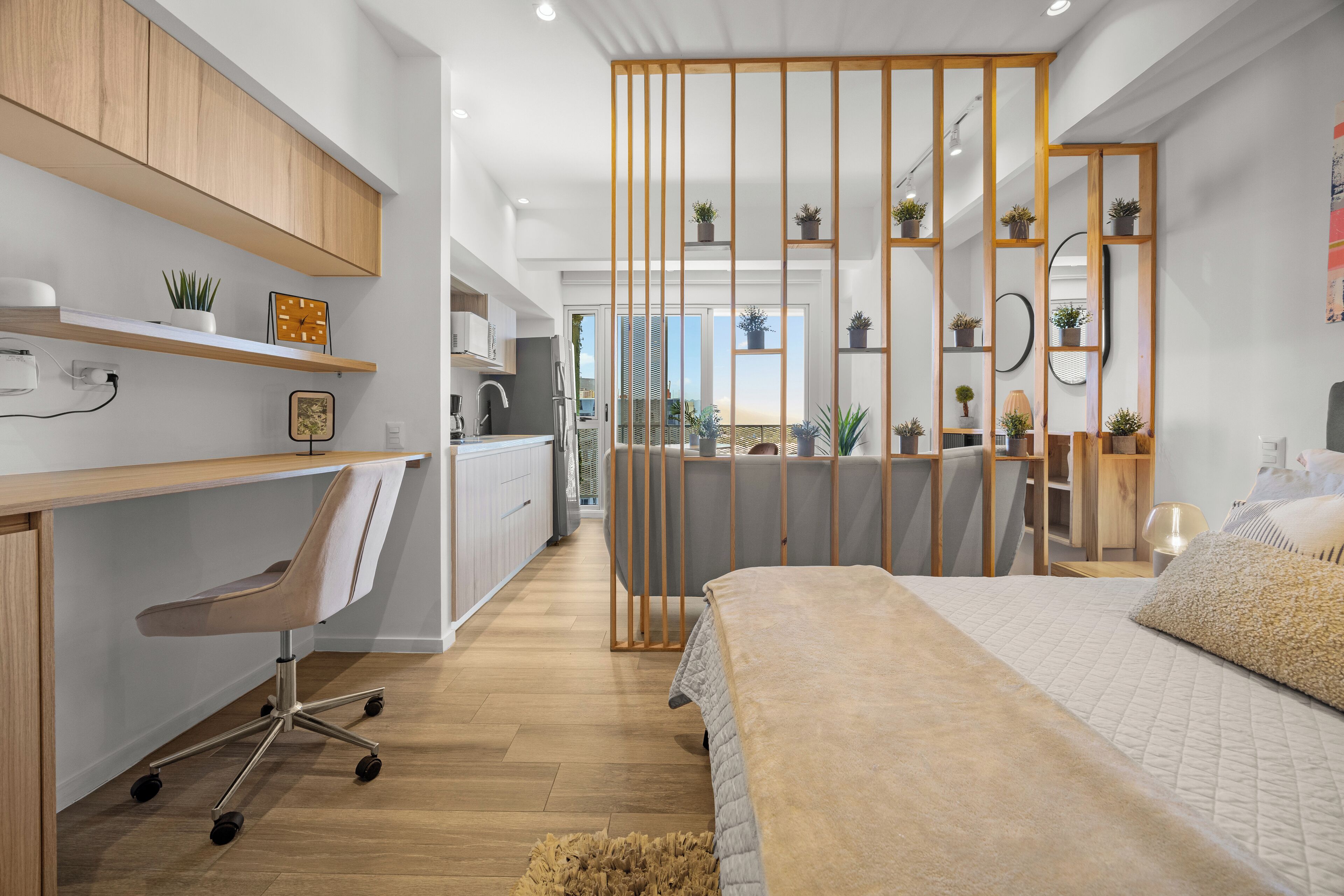 1 bedroom, desk, iron/ironing board, WiFi