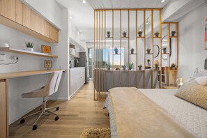 1 habitación, escritorio, tabla de planchar con plancha y wifi 