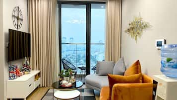 Senior Apartment, 2 Bedrooms, Balcony, City View | City view