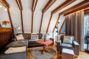 Télévision, lecteur de DVD, table de tennis de table, chaîne hi-fi