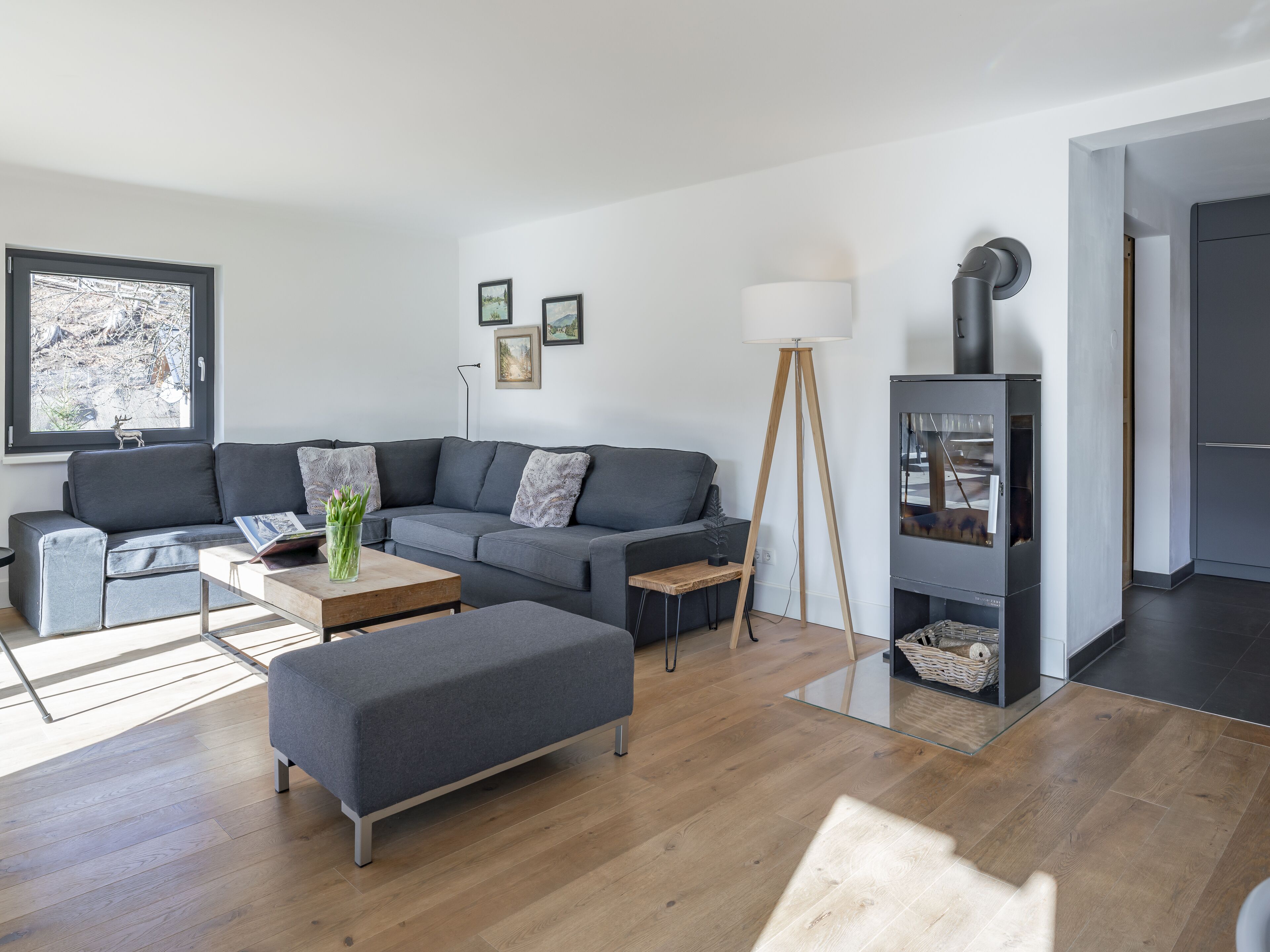 Fernseher, Kamin, Tischfußball