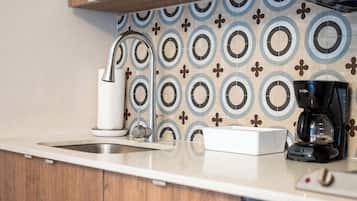 Microwave, stovetop, coffee/tea maker, toaster