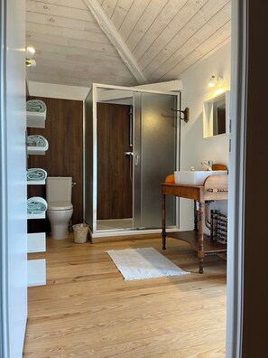 Shower, towels, toilet paper - Maison en Bordure de Forêt Proche Contis (Saint-Julien-en-Born)