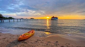 Private beach