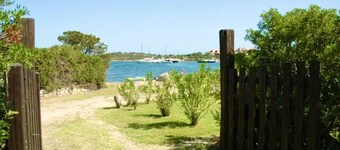 Detached beachfront house with private beach access.