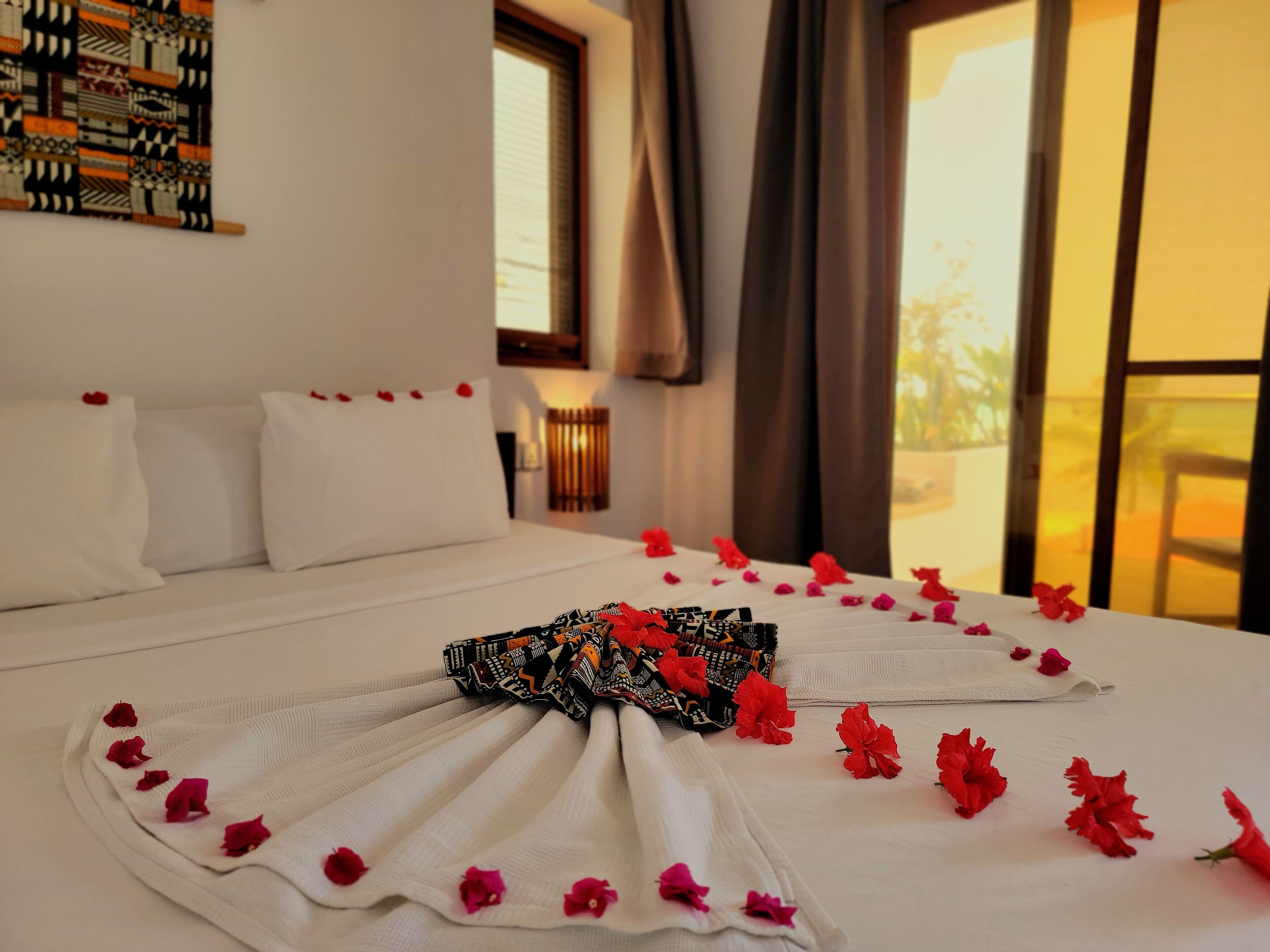 Premium bedding, individually decorated, laptop workspace, soundproofing