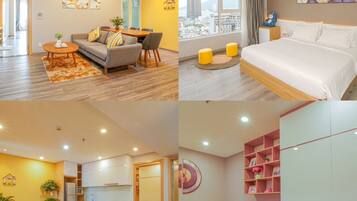 2 bedrooms, desk, iron/ironing board, WiFi