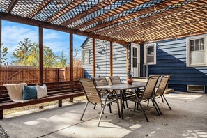 Outdoor dining - Charming Benson Home, 3BR with Fenced Yard! (Omaha)