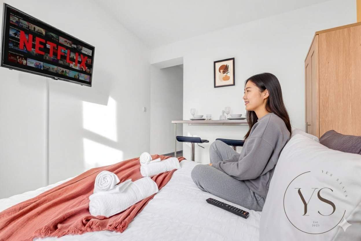 1 chambre, bureau, fer et planche à repasser, Wi-Fi