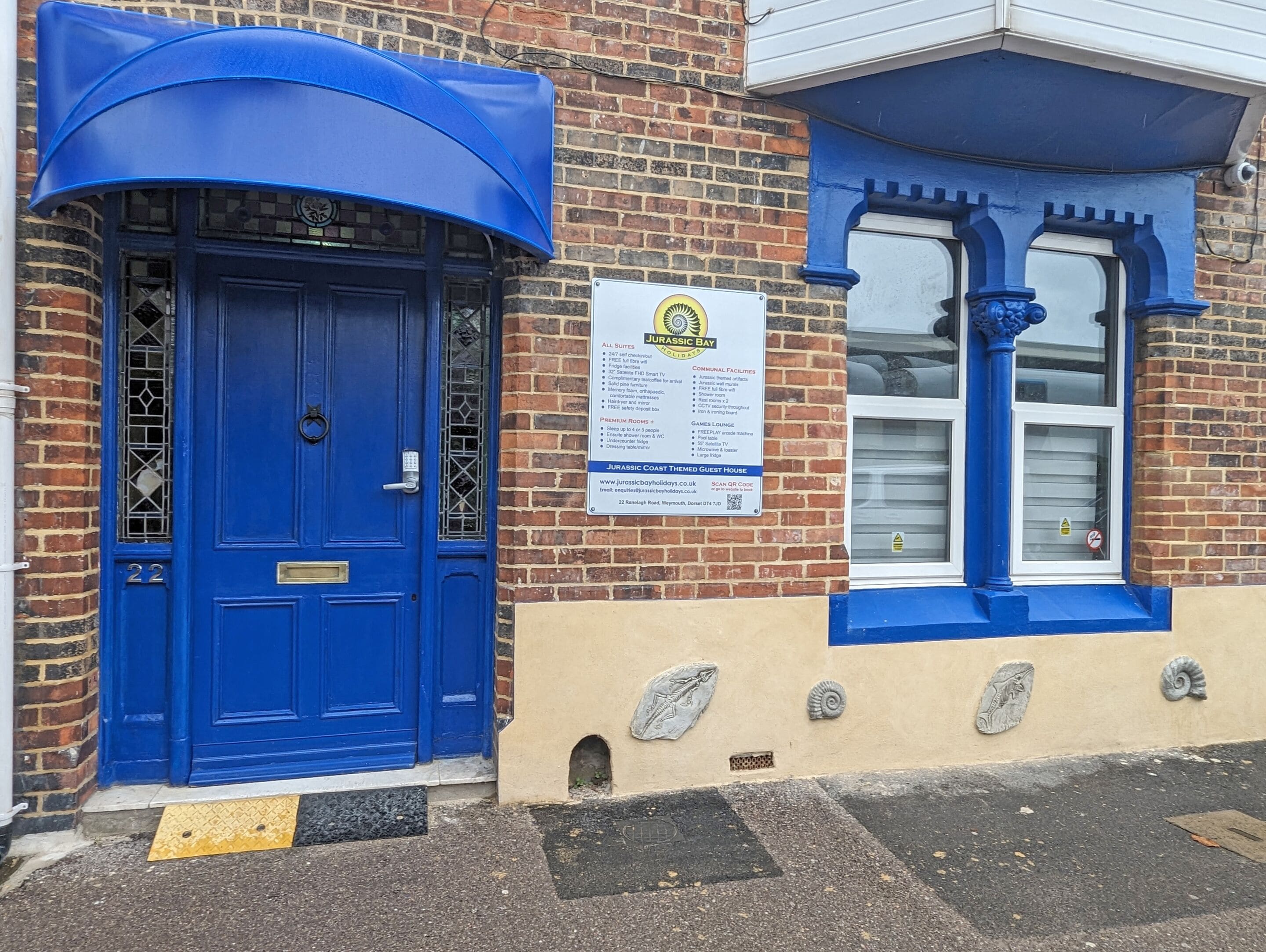 Majoituspaikan sisäänkäynti