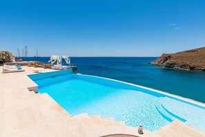 Villa | Pool | Indoor pool - Inviting 8-bed Villa in Ermoupoli - Villa Blueros (Syros)