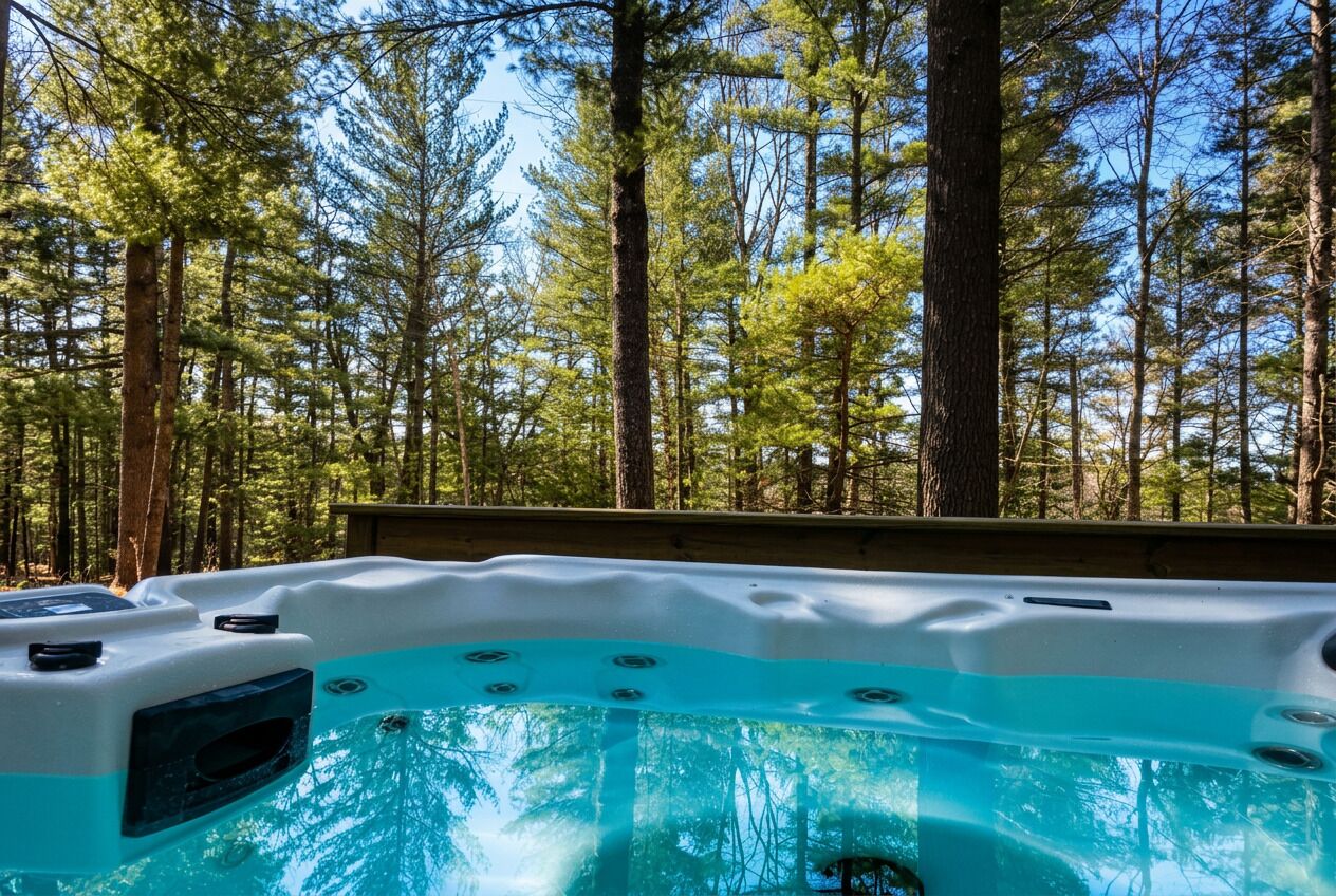 Tina de hidromasaje al aire libre