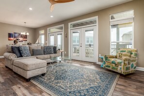 House, 3 Bedrooms | Living area - Lazy Daze Beach House - 105 Strand Ct 3 Bedroom Home by RedAwning (Dauphin Island)