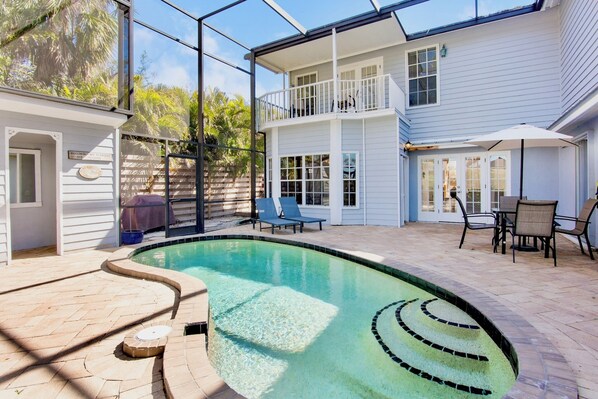 A heated pool
