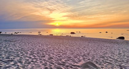 Beautiful vacation apartment (1) on the north beach with WiFi for up to 4 people from 9 € pP