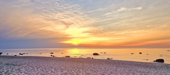 Beautiful vacation apartment (1) on the north beach with WiFi for up to 4 people from 9 € pP
