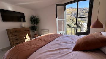 2 slaapkamers, een strijkplank/strijkijzer, reisbedje, gratis wifi