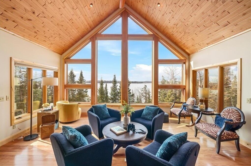 Smart TV, fireplace, DVD player, books