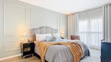 1 slaapkamer, een strijkplank/strijkijzer, wifi, beddengoed