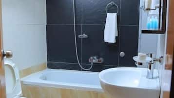 Free toiletries, hair dryer, slippers
