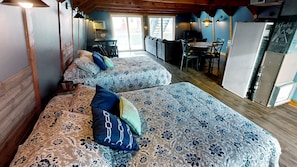 2 slaapkamers, een strijkplank/strijkijzer, wifi, beddengoed