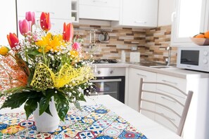 Private kitchen - Welcome to the South ground floor apartment in the center of Castellammare del Golfo. (Castellammare del Golfo)