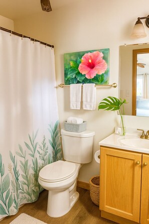 Sèche-cheveux, serviettes fournies