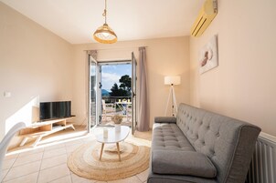 Televisión LCD 50 pulgadas con canales de televisión por cable, chimenea