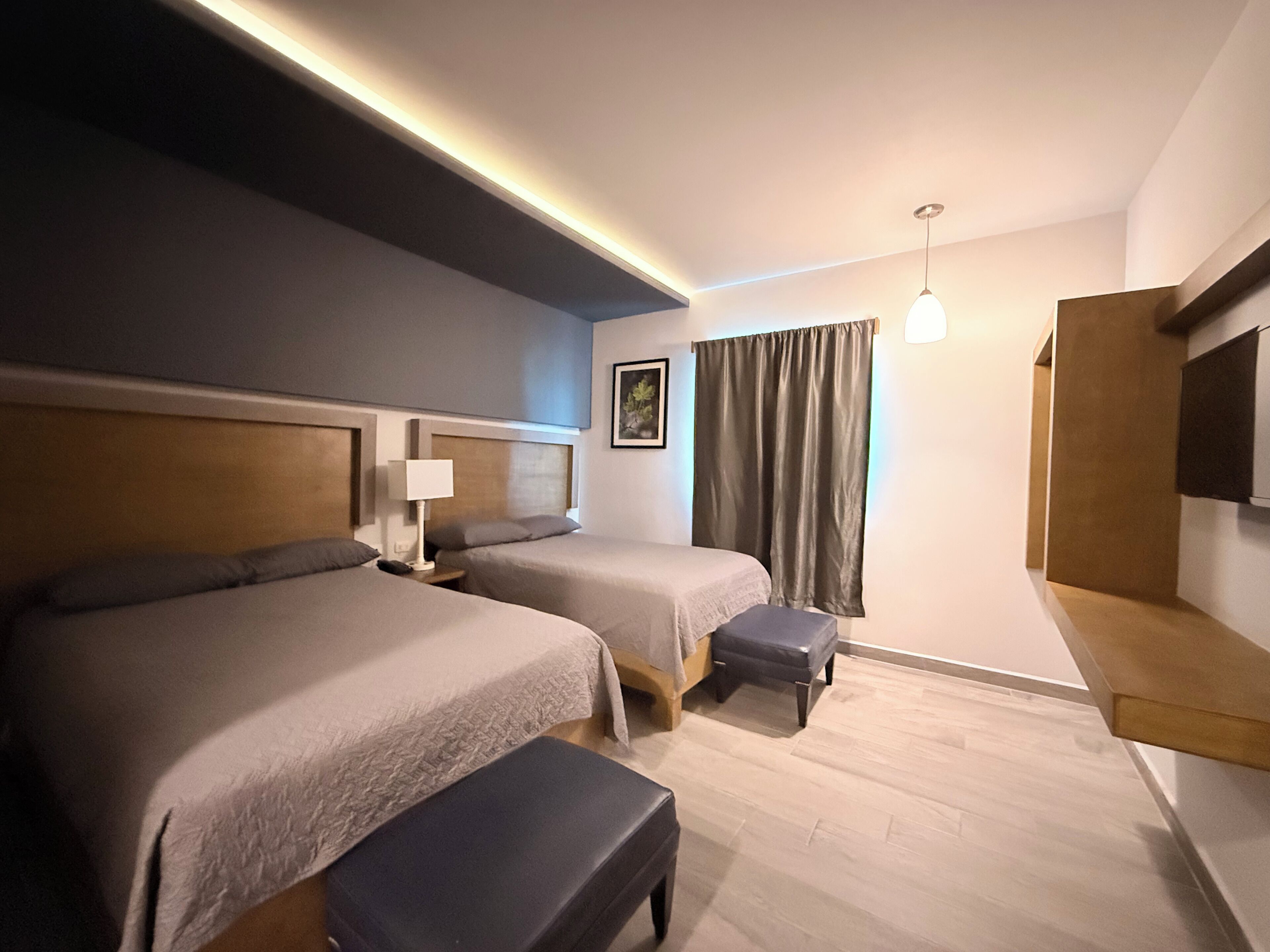 Habitación doble | Sábanas de algodón egipcio y ropa de cama de alta calidad