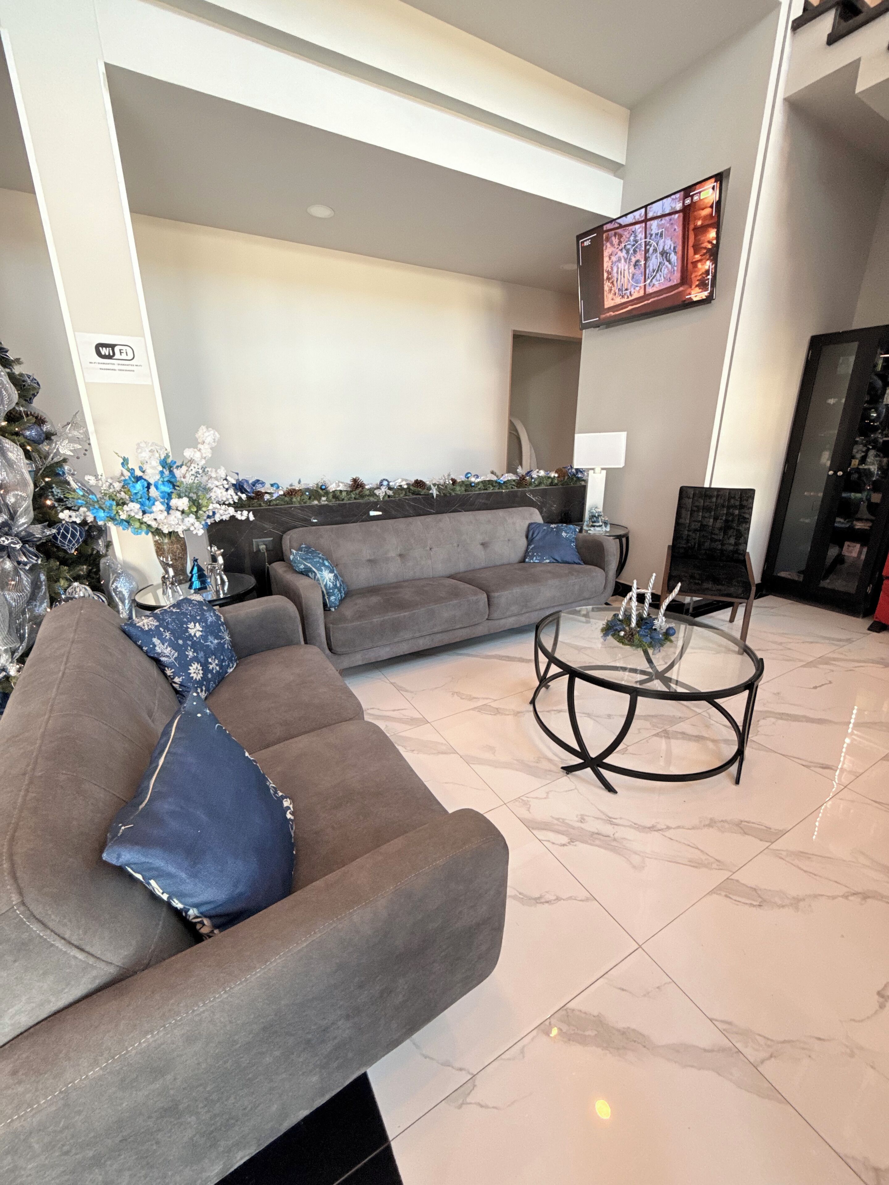 Sala de estar en el lobby
