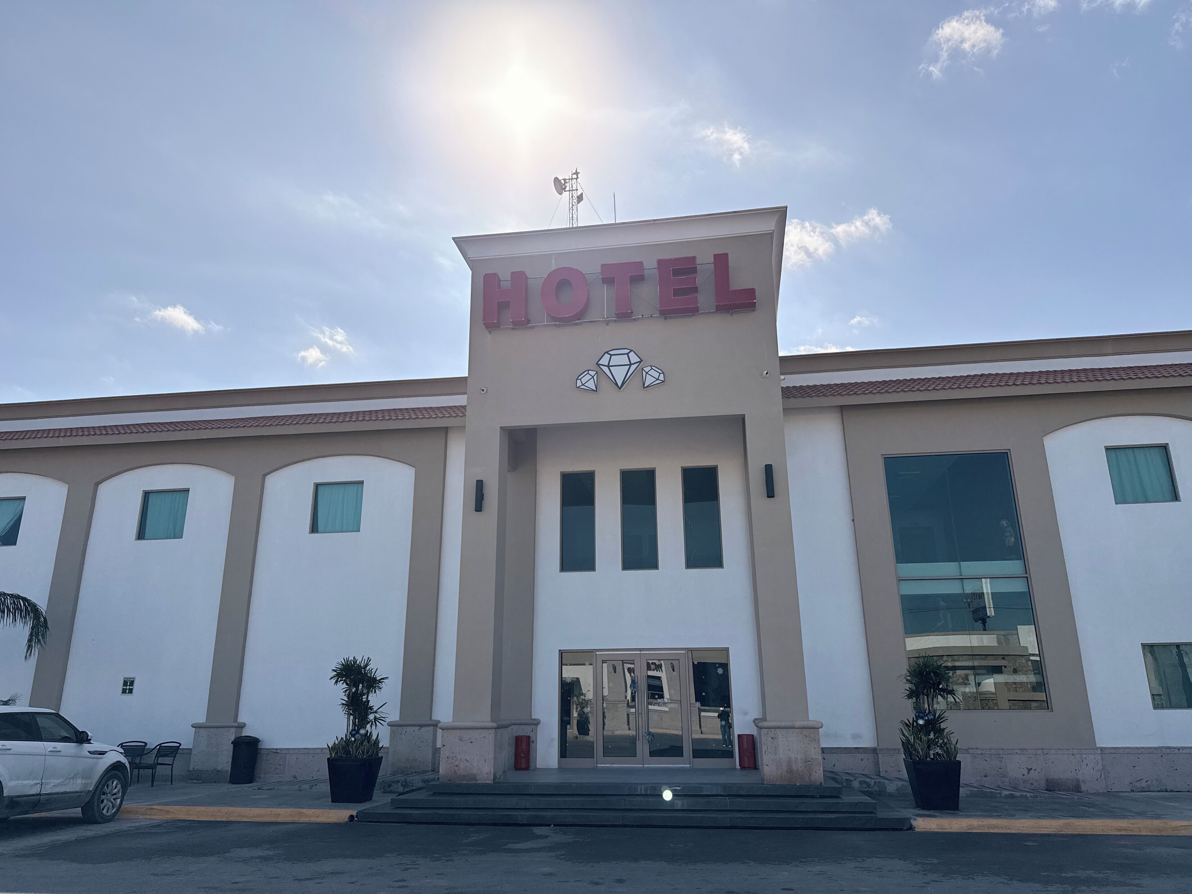 Voorkant van accommodatie