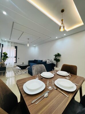 Luxury Apartment | Living area - Location d'un appartement luxe (Marrakech)
