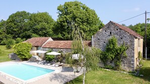 A heated pool