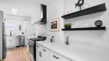 Microwave, oven, stovetop, dishwasher