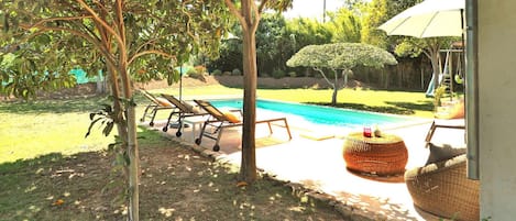 A heated pool
