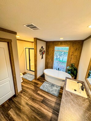 Towels, soap, toilet paper