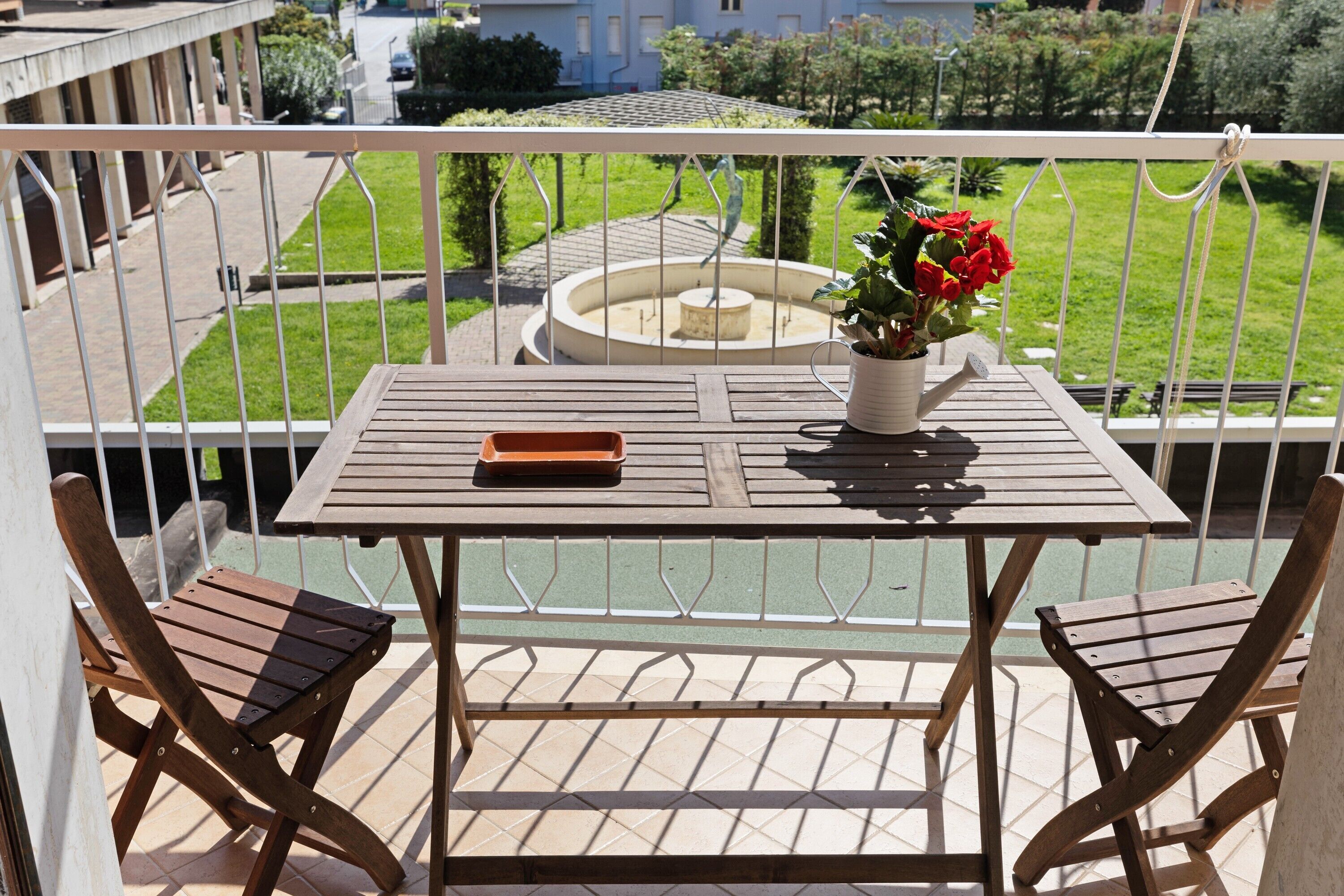 屋外ダイニングエリア