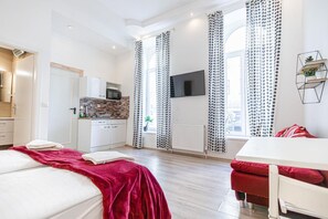 1 室のベッドルーム、WiFi、ベッドシーツ