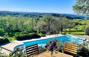 A heated pool